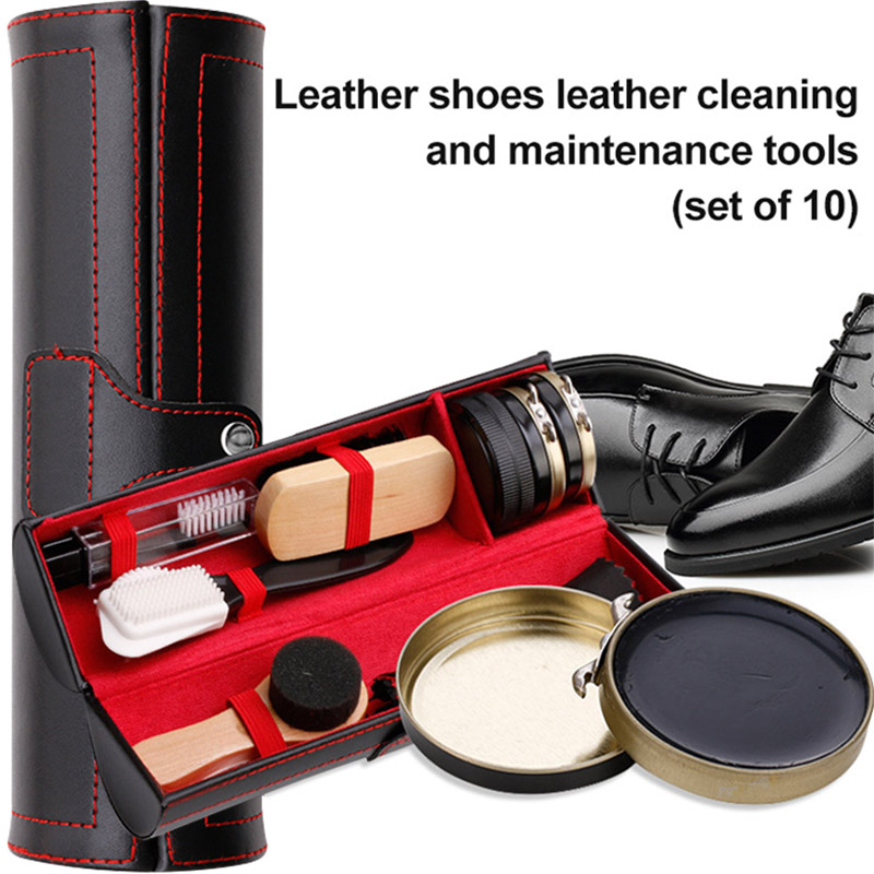 Sneaker Care Set - 革靴磨きセット ブラシ クリーニングキット 光沢を保つ クリーニングツール 革靴ケアキット