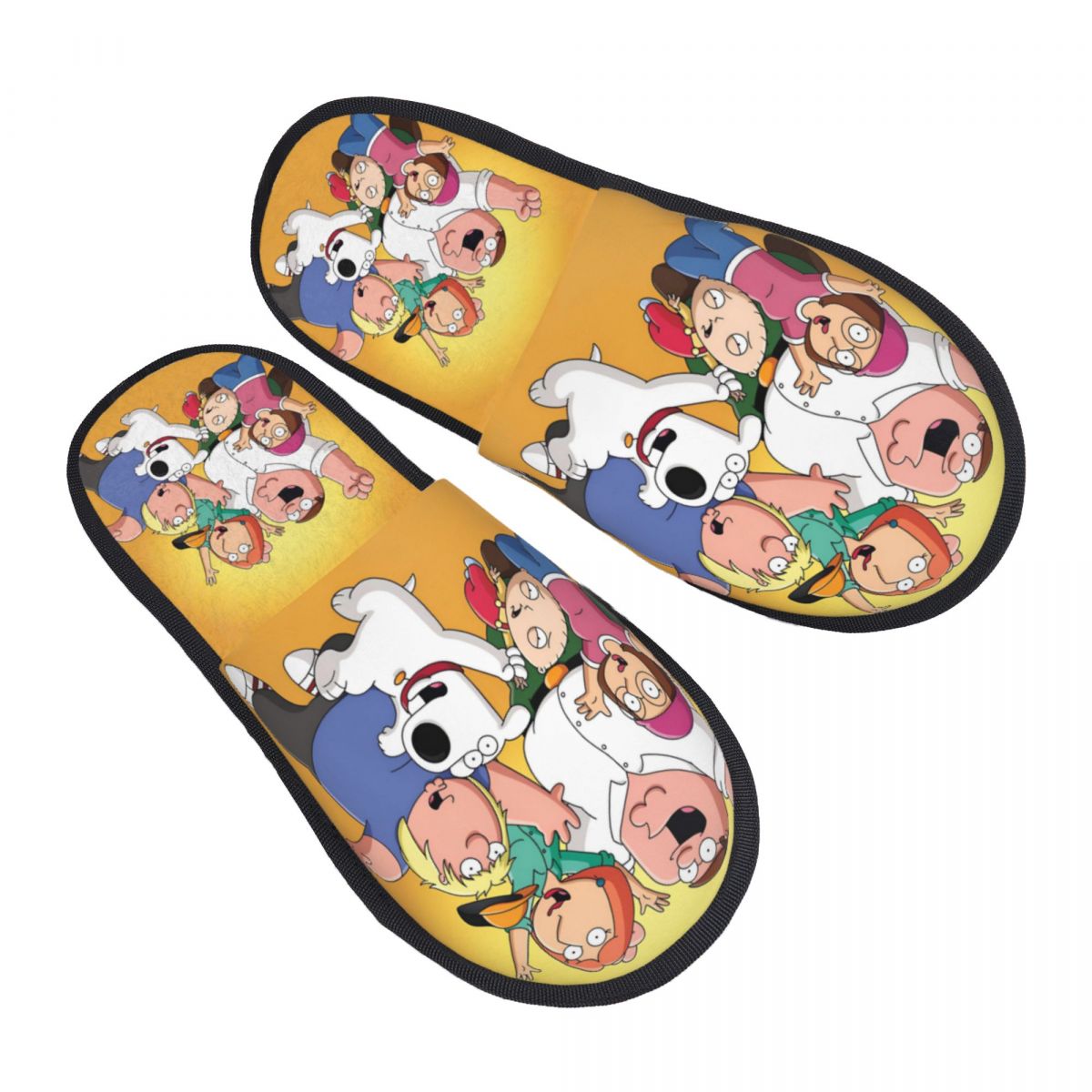 Insole Memory Foam - カスタムファミリーソフトメモリーフォームハウススリッパ女性用面白い漫画風居心地の良い暖かい滑り止めソールスリッパ