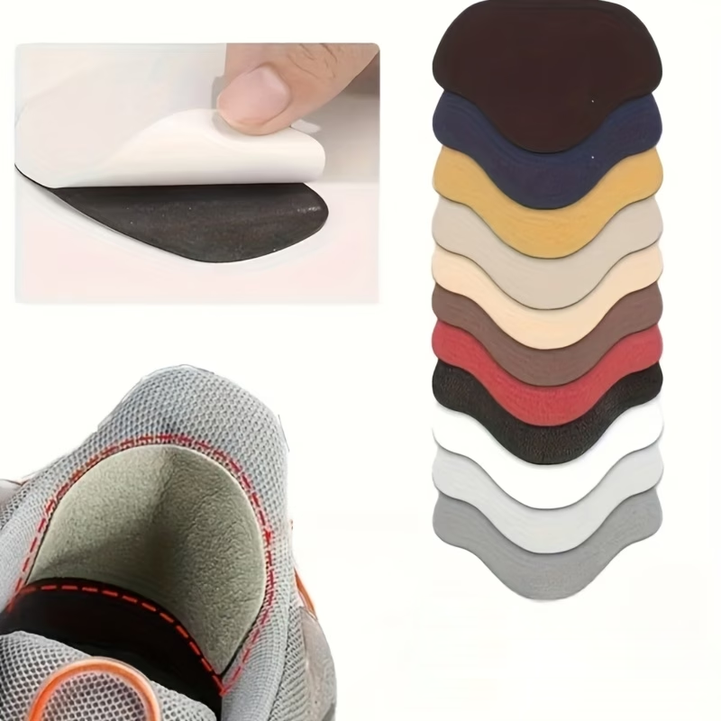 Sneaker Care Set - 4枚組スニーカー修理パッチセット、縫い付け不要、かかと保護パッチ（擦れ防止、穴補修、自己粘着）