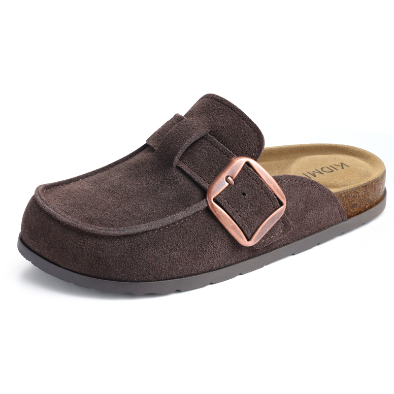 Litfun 本物のスエード素材のクロッグスリッパ 女性用  - Insole Memory Foam のレビューと価格
