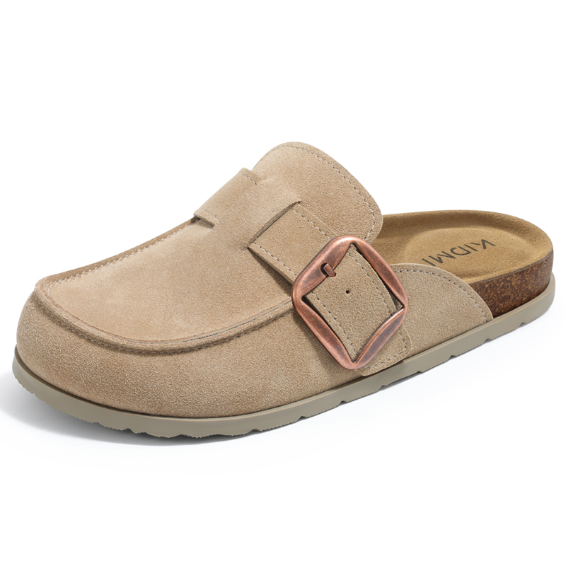 Litfun 本物のスエード素材のクロッグスリッパ 女性用  - Insole Memory Foam のレビューと価格