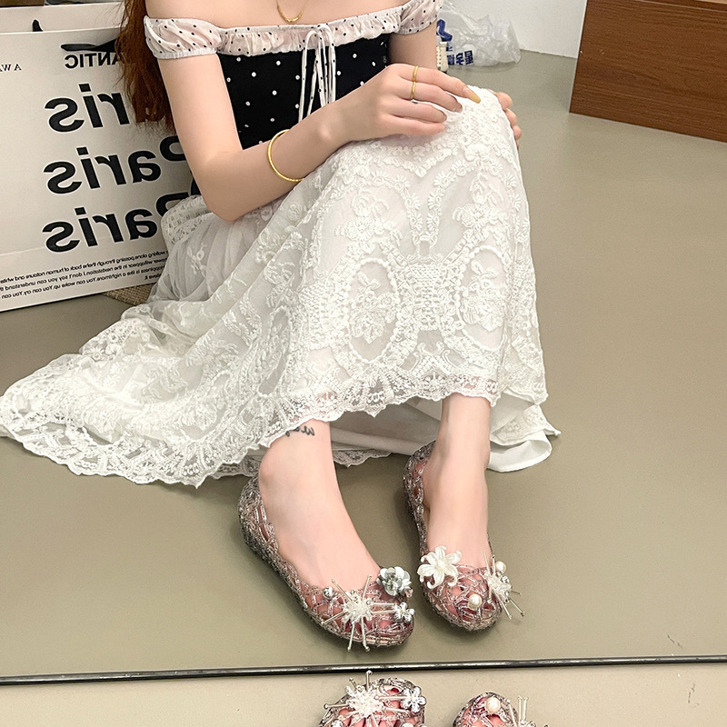 2026年 レディース ストレッチクロシェシューズ メモリー - Insole Memory Foam のレビューと価格