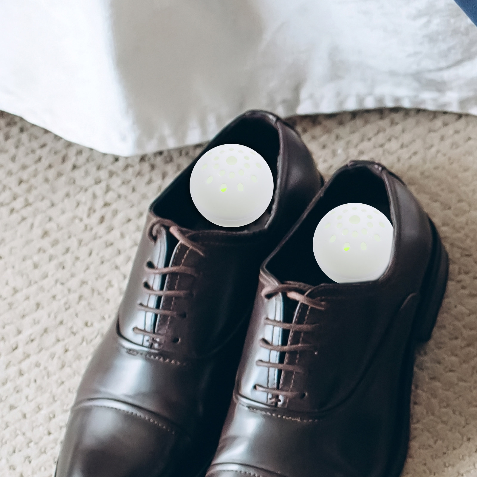 靴用消臭ボール20個入り、効果的な足の臭い除去剤、小型で持ち - Shoe Deodorizer Ball のレビューと価格