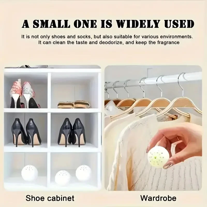 家庭用靴と靴下のデオドラントボール,6個,12個,食器棚の消 - Shoe Deodorizer Ball のレビューと価格