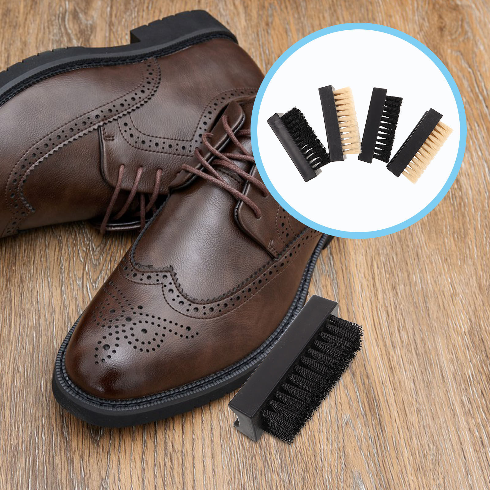 4個入りシューズブラシクリーナーセット 多機能ソフト＆ハード - Sneaker Care Set のレビューと価格