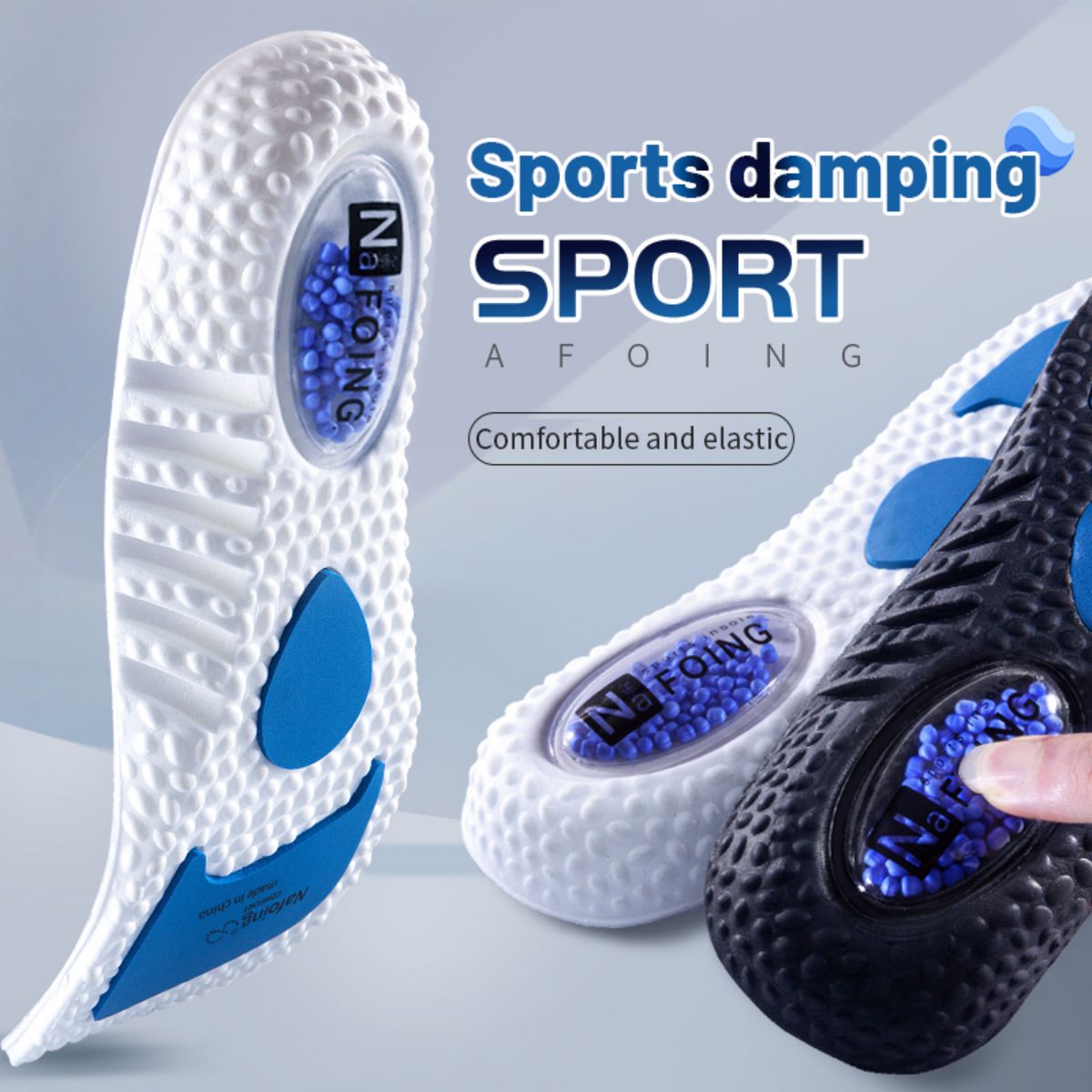 1ペアアップグレードスポーツ衝撃吸収インソールpuメモリーフ - Insole Memory Foam のレビューと価格