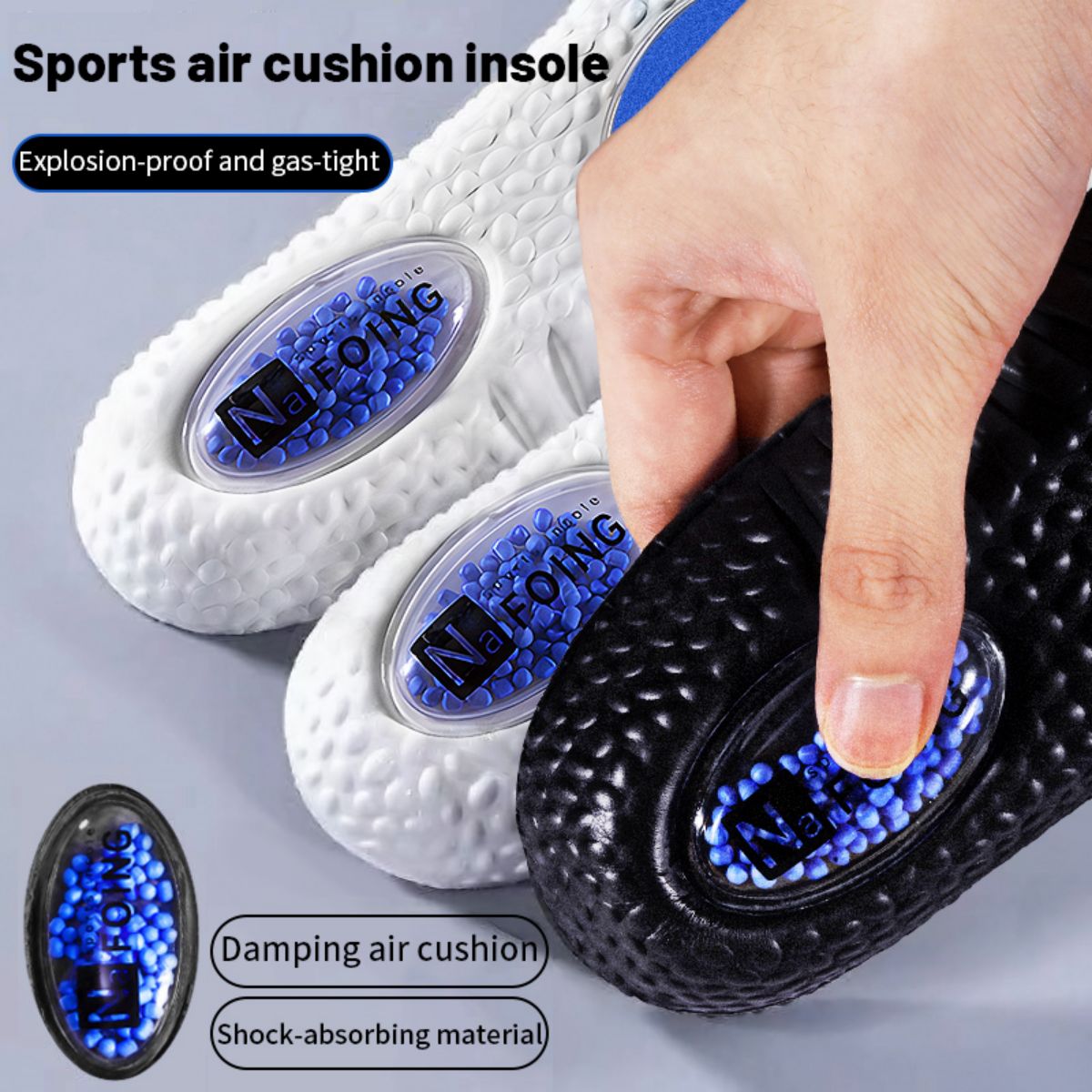 1ペアアップグレードスポーツ衝撃吸収インソールpuメモリーフ - Insole Memory Foam のレビューと価格