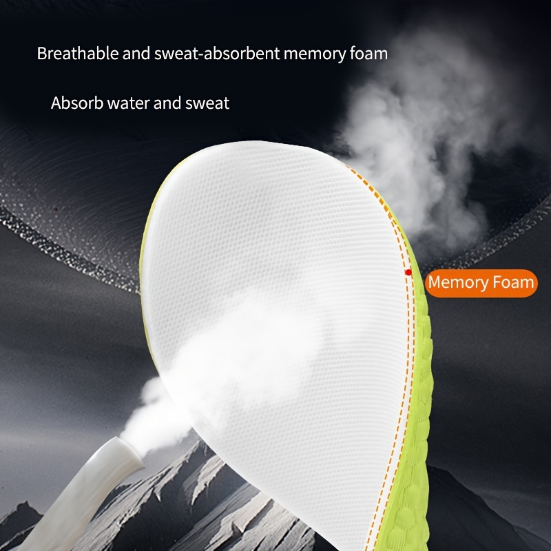 1 ペアの目に見えない増加インソールグリーン低反発インソール - Insole Memory Foam のレビューと価格