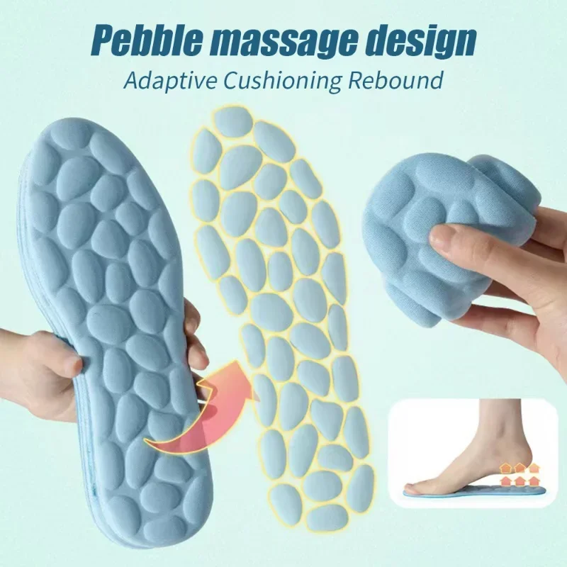 2/4 個ソフトマッサージ低反発インソールスポーツランニング - Insole Memory Foam のレビューと価格