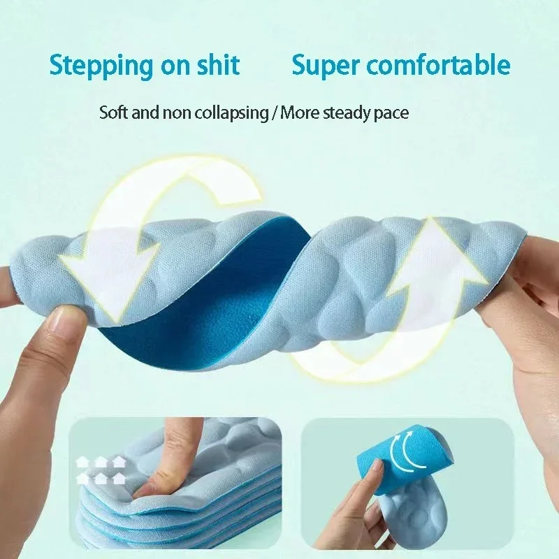 2/4 個ソフトマッサージ低反発インソールスポーツランニング - Insole Memory Foam のレビューと価格