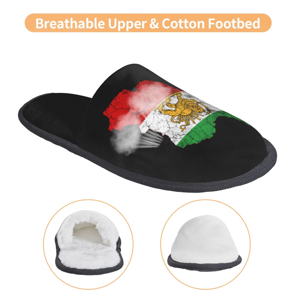 カスタムイラン国旗地図、ライオンと太陽のエンブレム付きソフト - Insole Memory Foam のレビューと価格